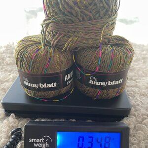 YARN 185 FILS ANNY BLATT ANTILLES 50G 98YDS 100% ACRLYIC 2.5 YARN BALL LOT